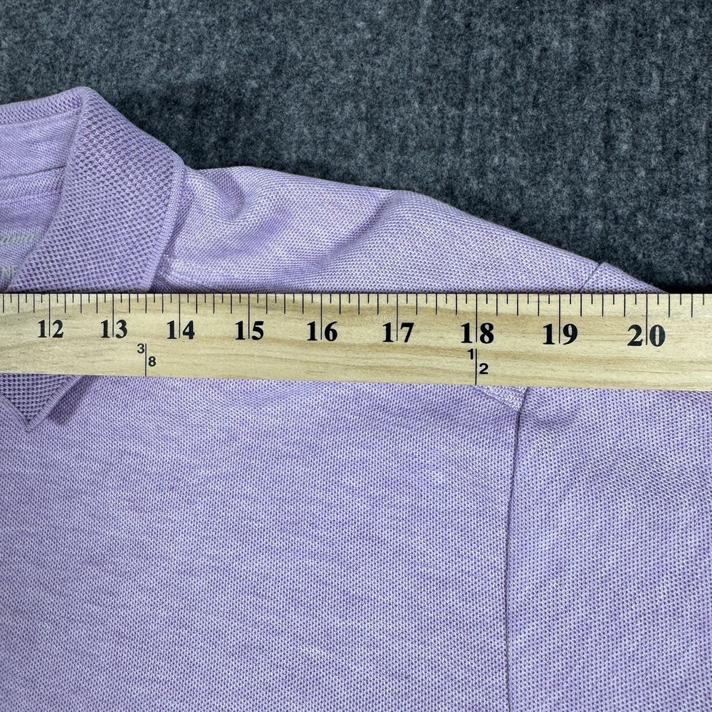 Tommy Bahama IslandZone Men's Large Lavender Supima Cotton Polo Shirt - Picture 6 of 8